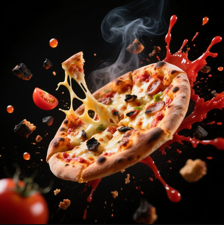 Pizza Broto com Coca-Cola lata