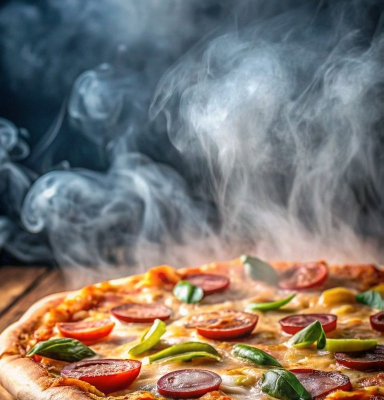 Pizza grande com Coca-Cola 1,5 litro